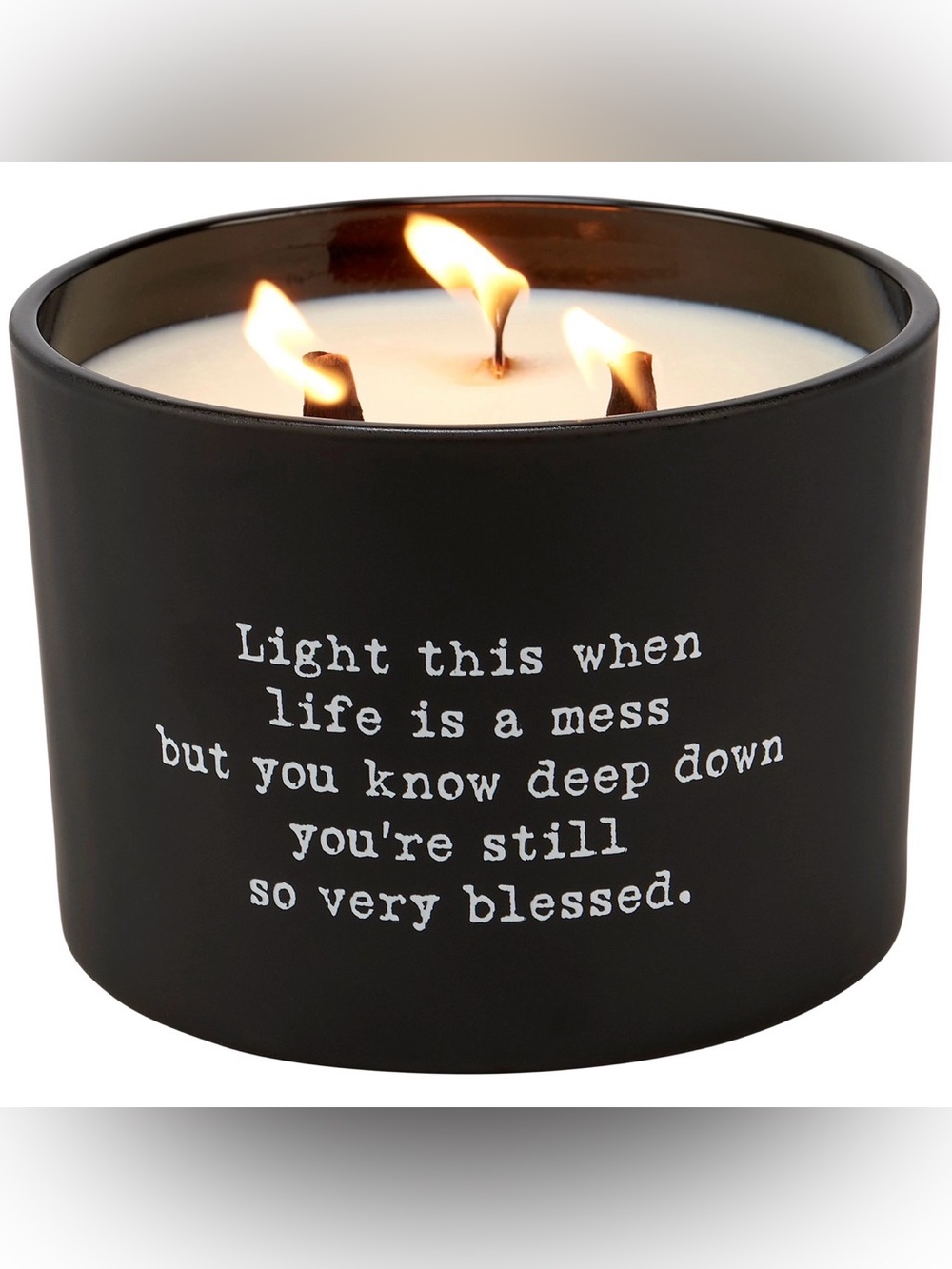 Primitives by Kathy Black Three-Wick Inspirational Candle